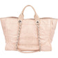 Chanel Rose Leather Shopper Deauville Shoulder Bag
