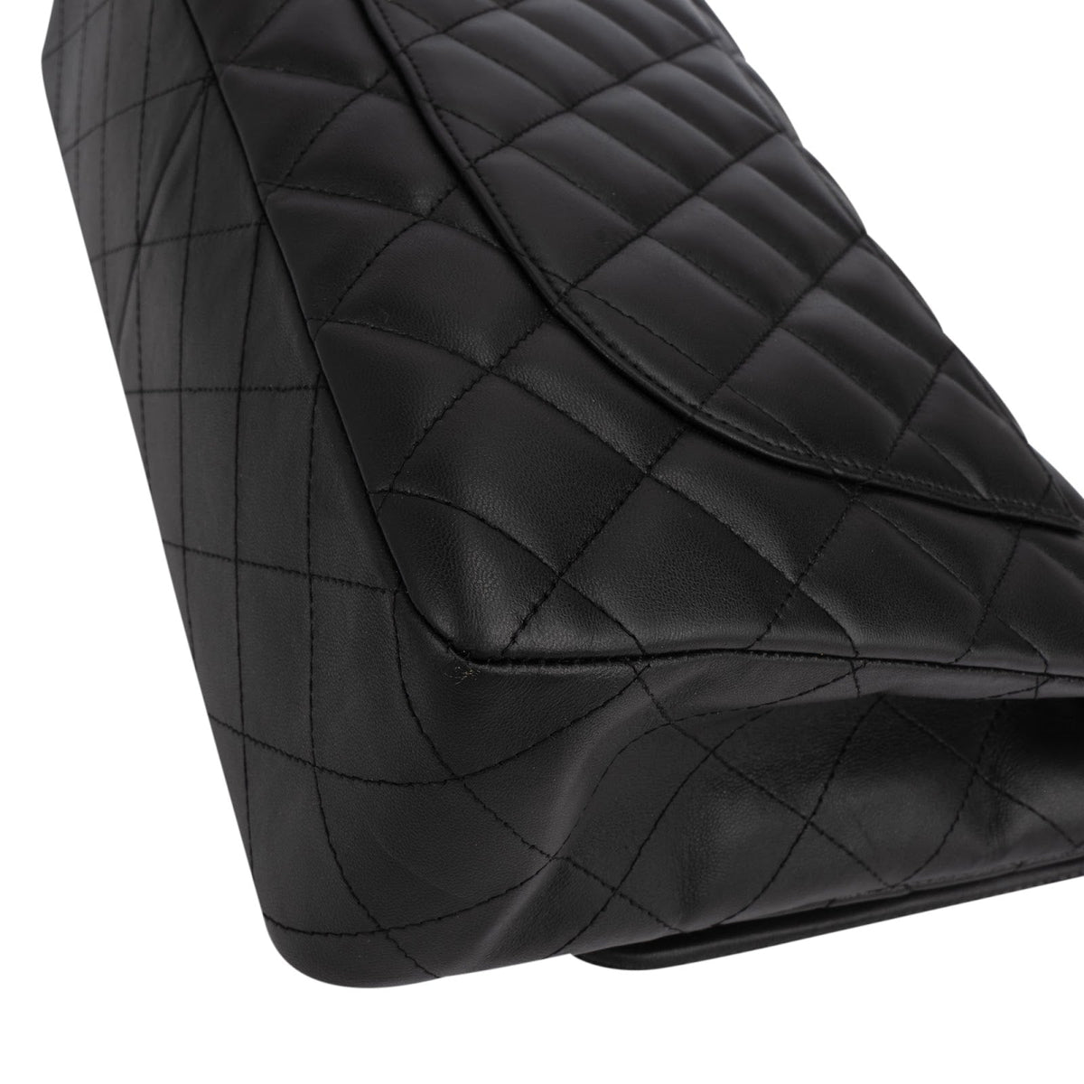 Chanel Quilted Lambskin Jumbo Single Flap Shoulder Crossbody Bag