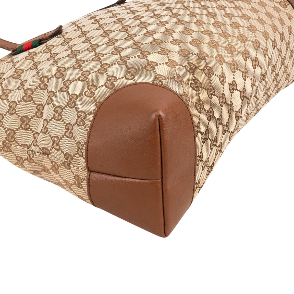 Gucci Web Tote aus GG Canvas – Ansicht 8