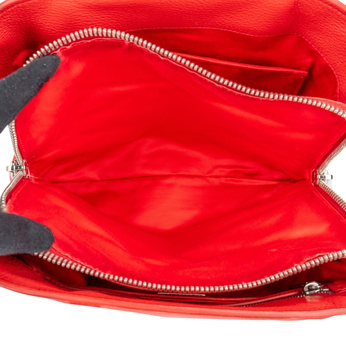 Miu Miu Tote aus rotem Vitello-Phenix-Leder – Ansicht 9
