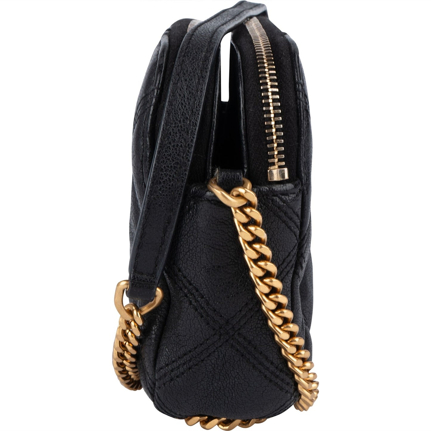 Saint Laurent Black Quilted Leather Becky Crossbody Bag