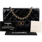 Chanel Quilted Patent Leather 2.55 Wallet On Chain Crossbody Bag