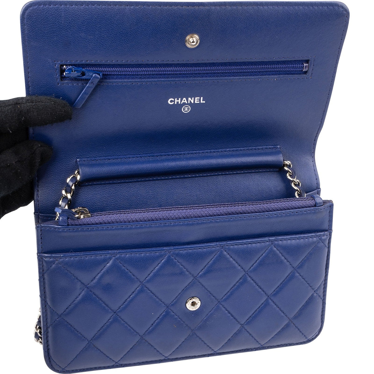 Chanel Quilted Lambskin Wallet On Chain Crossbody Bag