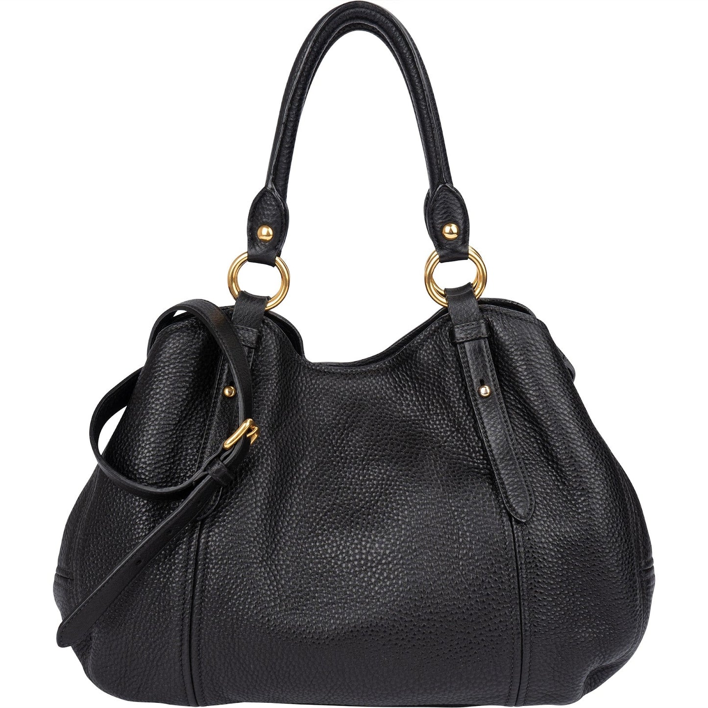 Miu Miu Vitello Daino Leather Hobo Shoulder Bag