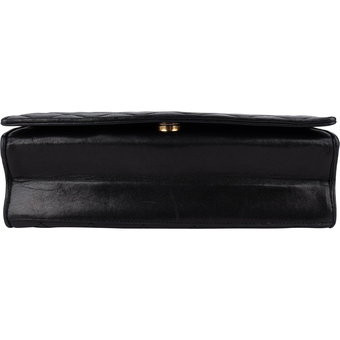 Chanel Quilted Lambskin CC Single Flap Shoulder Bag