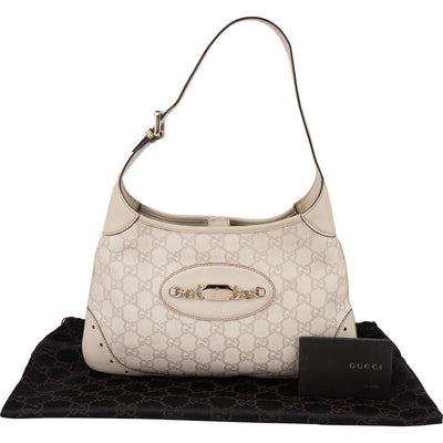 Gucci Guccissima Leather Horsebit Chain New Jackie Shoulder Bag