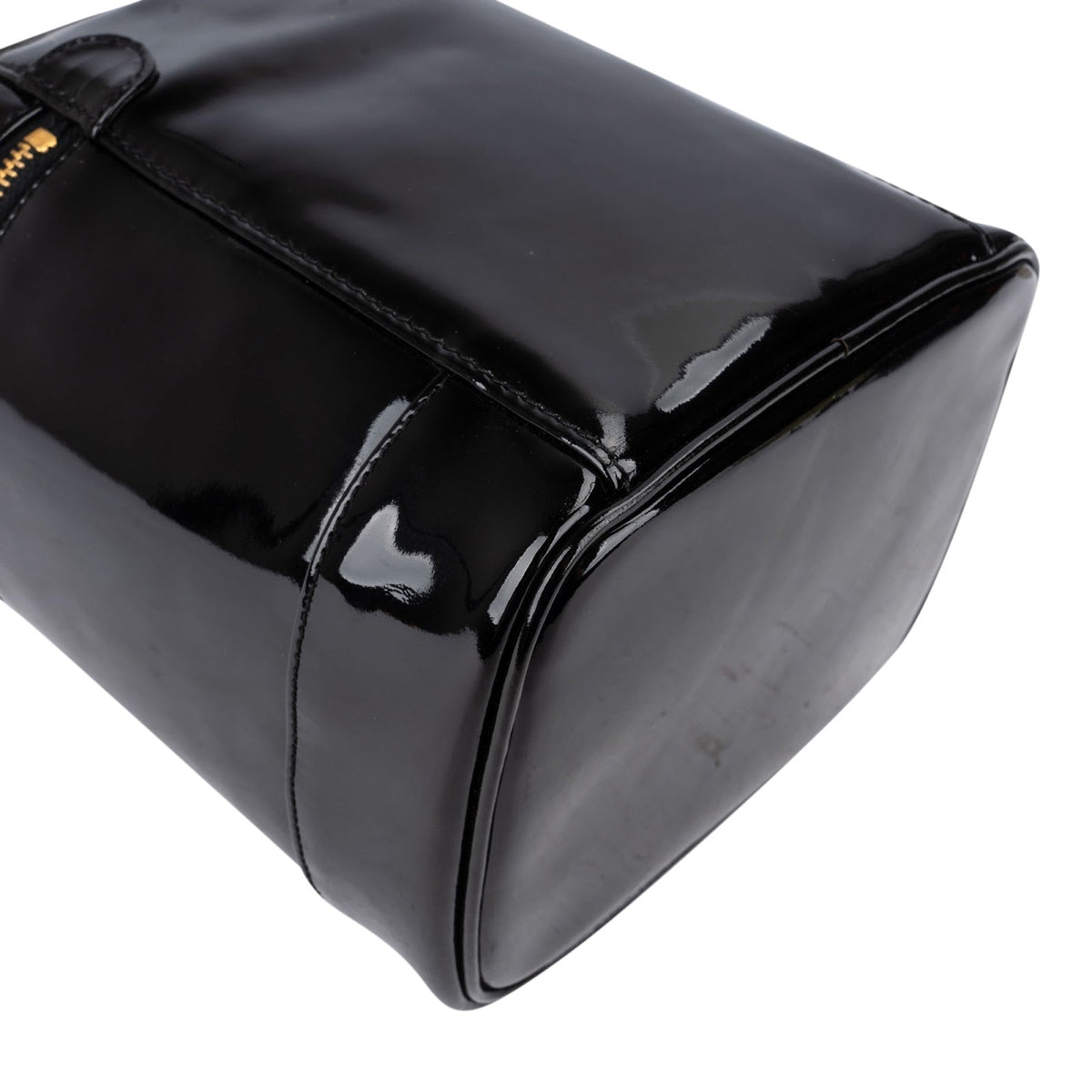 Chanel Patent Leather CC Vanity Case Handbag