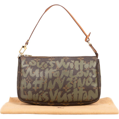 Louis Vuitton Limited Monogram Graffiti Pochette Accessoire Handbag