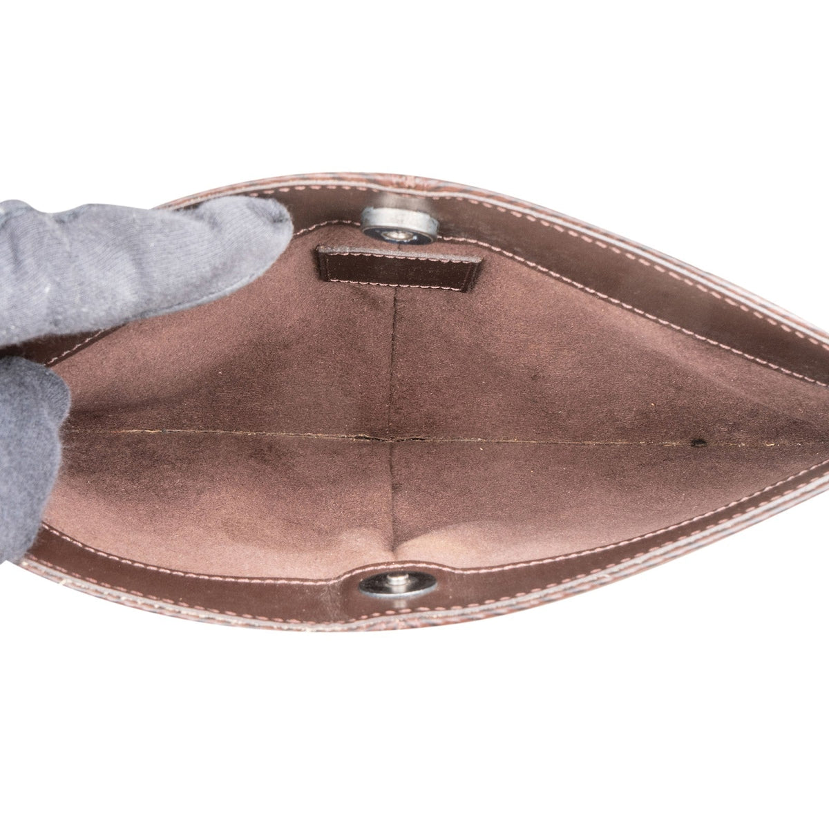 Louis Vuitton Demi Lune aus braunem Epi-Leder – Ansicht 11