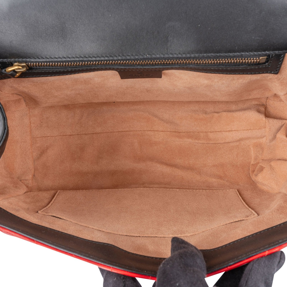 Gucci Queen Margaret Top Handle aus mehrfarbigem gestepptem Leder – Ansicht 10