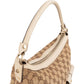 Gucci Monogram GG Abbey Double Pocket Hobo Shoulder Bag