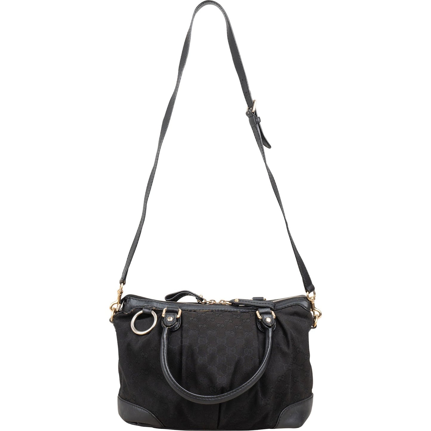 Gucci Monogram GG Canvas Sukey Satchel Handbag