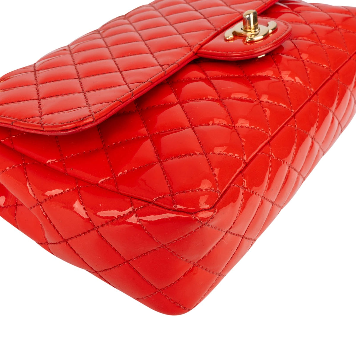 Chanel Lackleder Valentine Single Flap Umhängetasche, Bild 7 von 15
