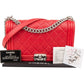 Chanel Quilted Perforated Leather Large Boy Single Flap Crossbody Bag