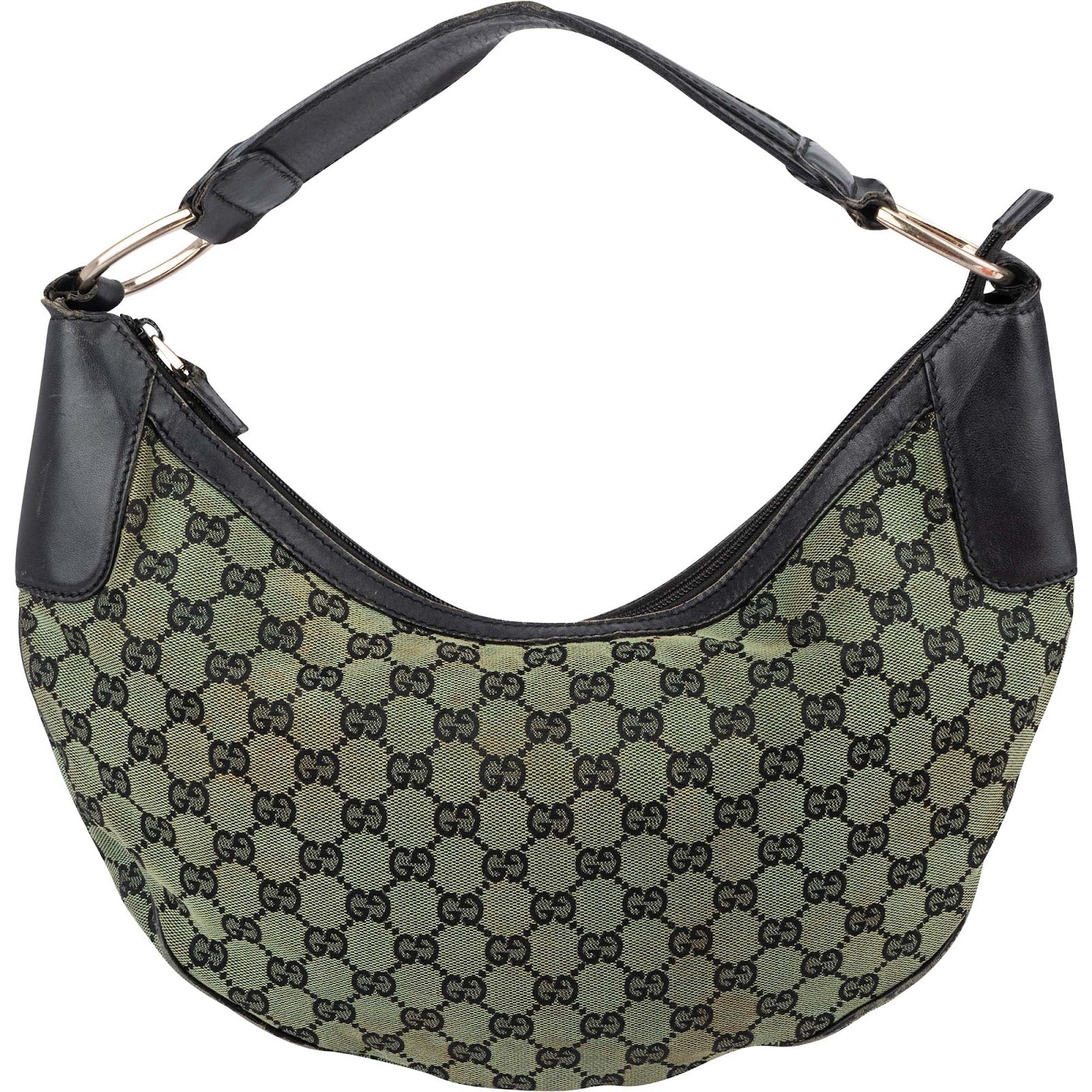 Gucci Monogram GG Canvas Green Shoulder Bag