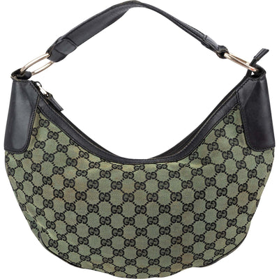 Gucci Monogram GG Canvas Green Shoulder Bag