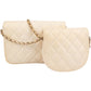 Chanel Multi-Pochette Small Single Flap aus gestepptem Lammleder – Ansicht 4