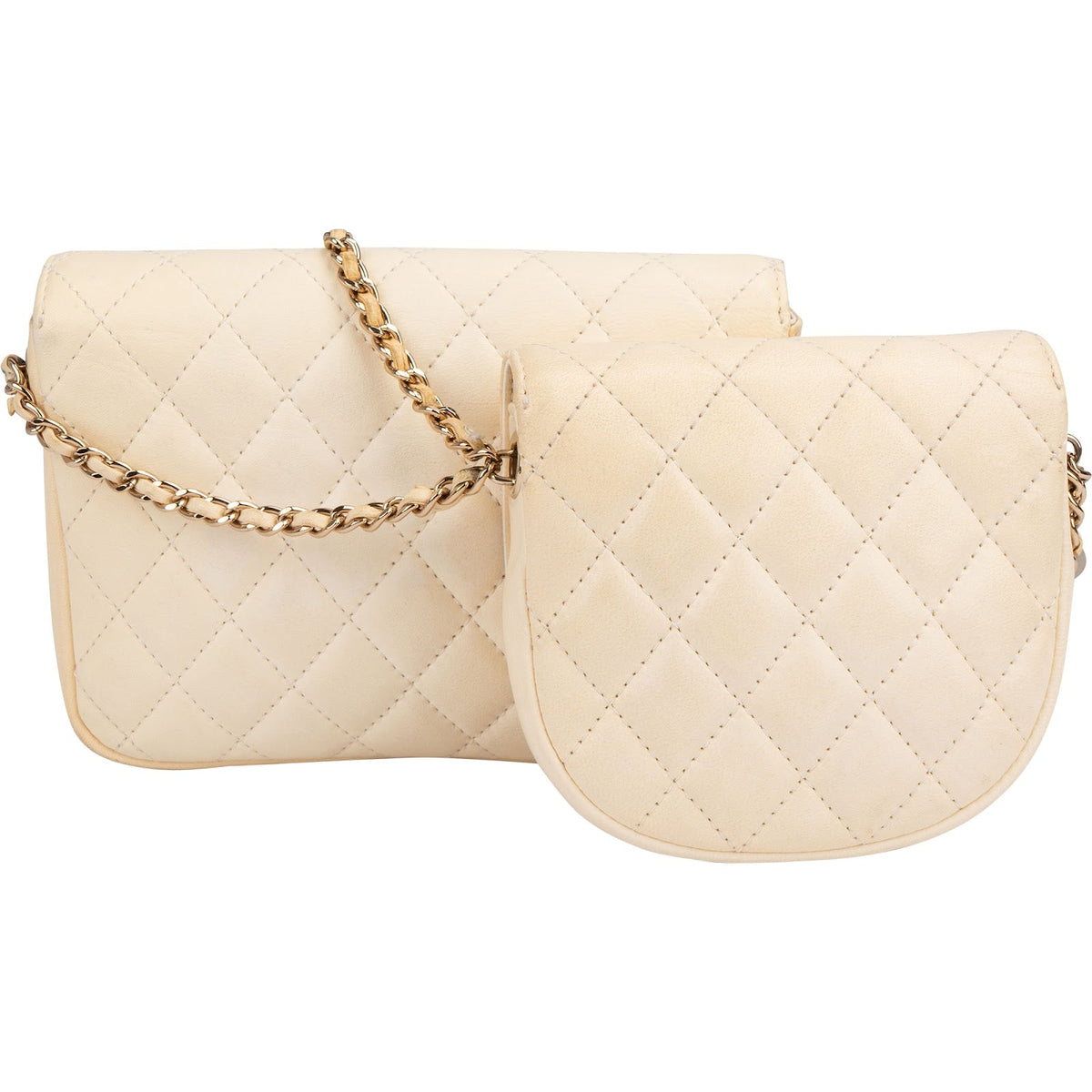 Chanel Multi-Pochette Small Single Flap aus gestepptem Lammleder – Ansicht 4