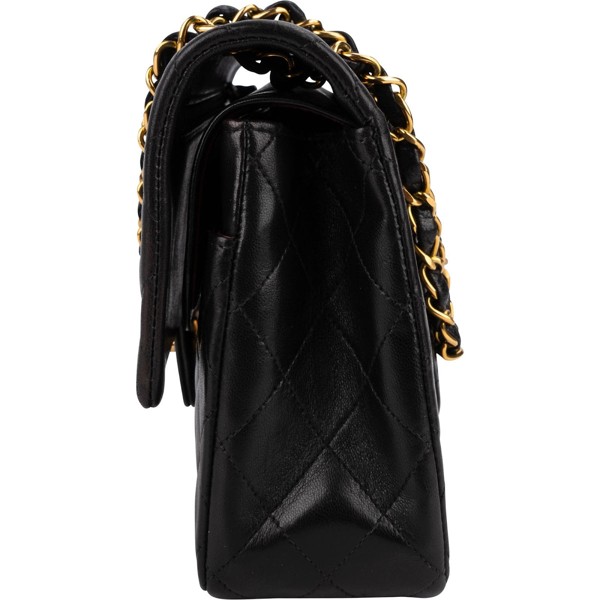 Chanel Quilted Lambskin 24K Gold Medium Double Flap Shoulder Bag