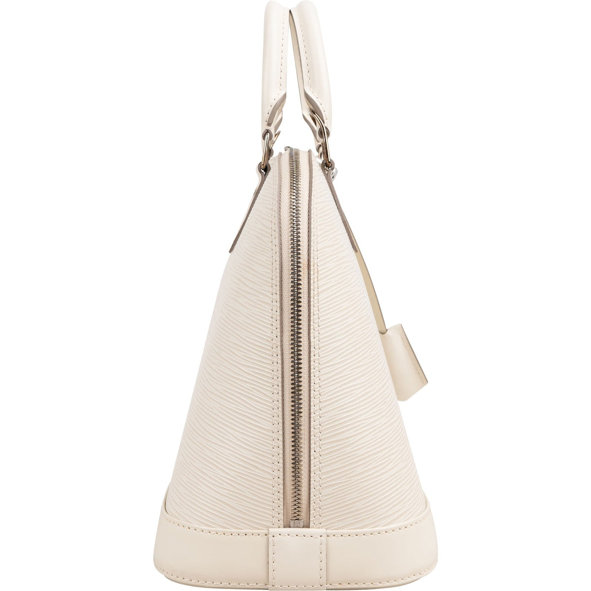 Louis Vuitton White Epi Leather Alma PM Handbag