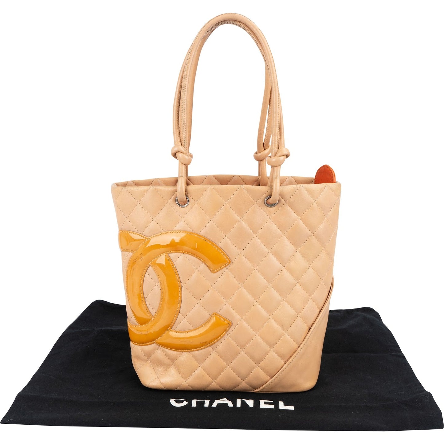 Chanel Quilted Calfskin Cambon Ligne Tote Handbag