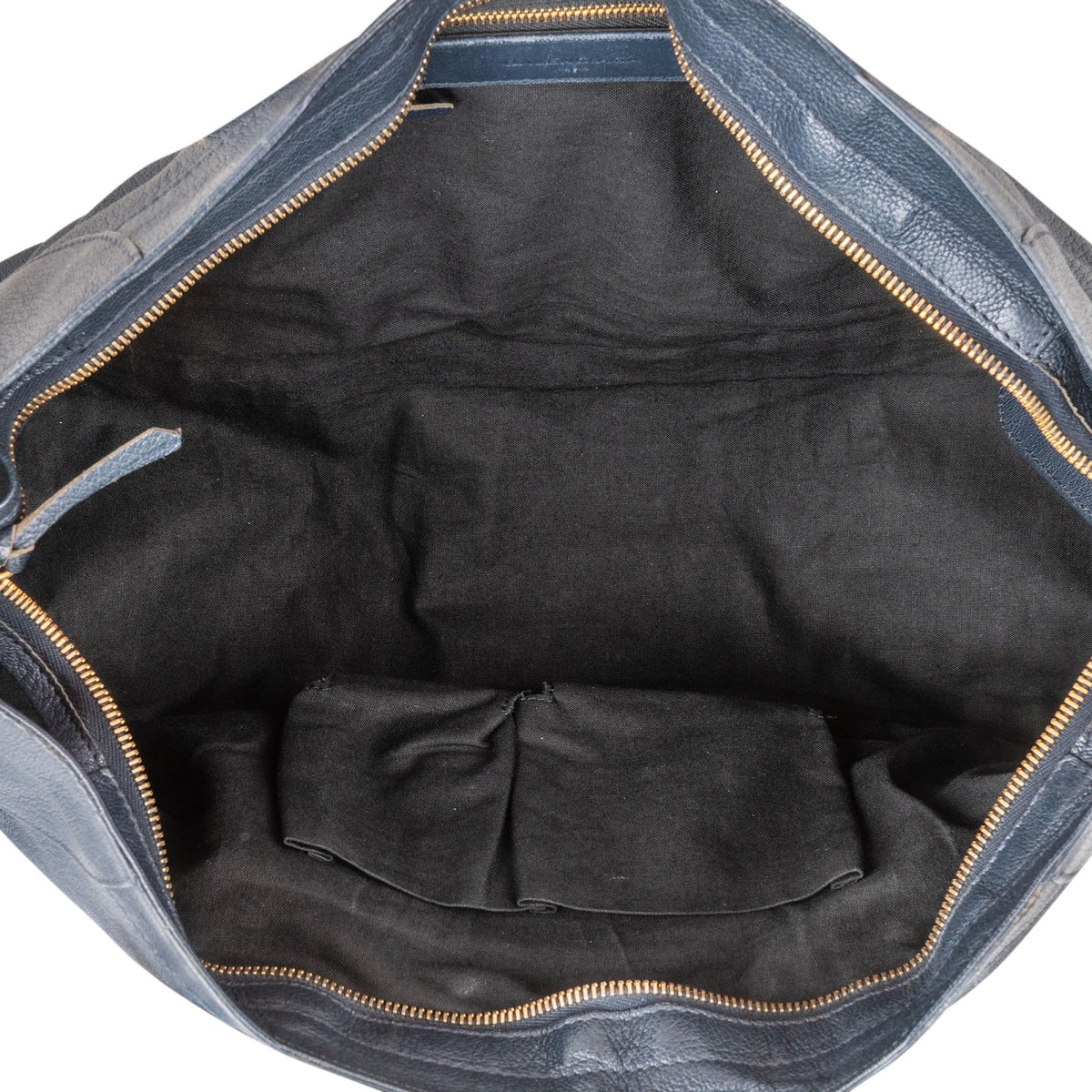 Balenciaga Navy Calfskin Leather Giant City Handbag