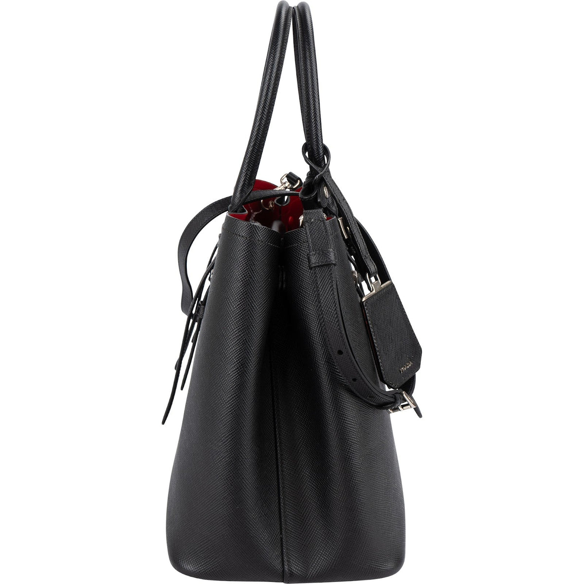 Prada Saffiano Leather Cuir Double Tote Handbag