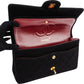 Chanel Quilted Jersey 24K Gold Medium Double Flap Crossbody Bag