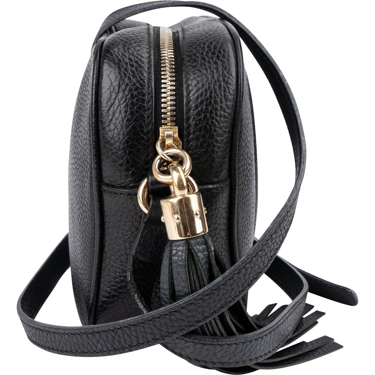 Gucci Black Leather Soho Disco Crossbody Bag