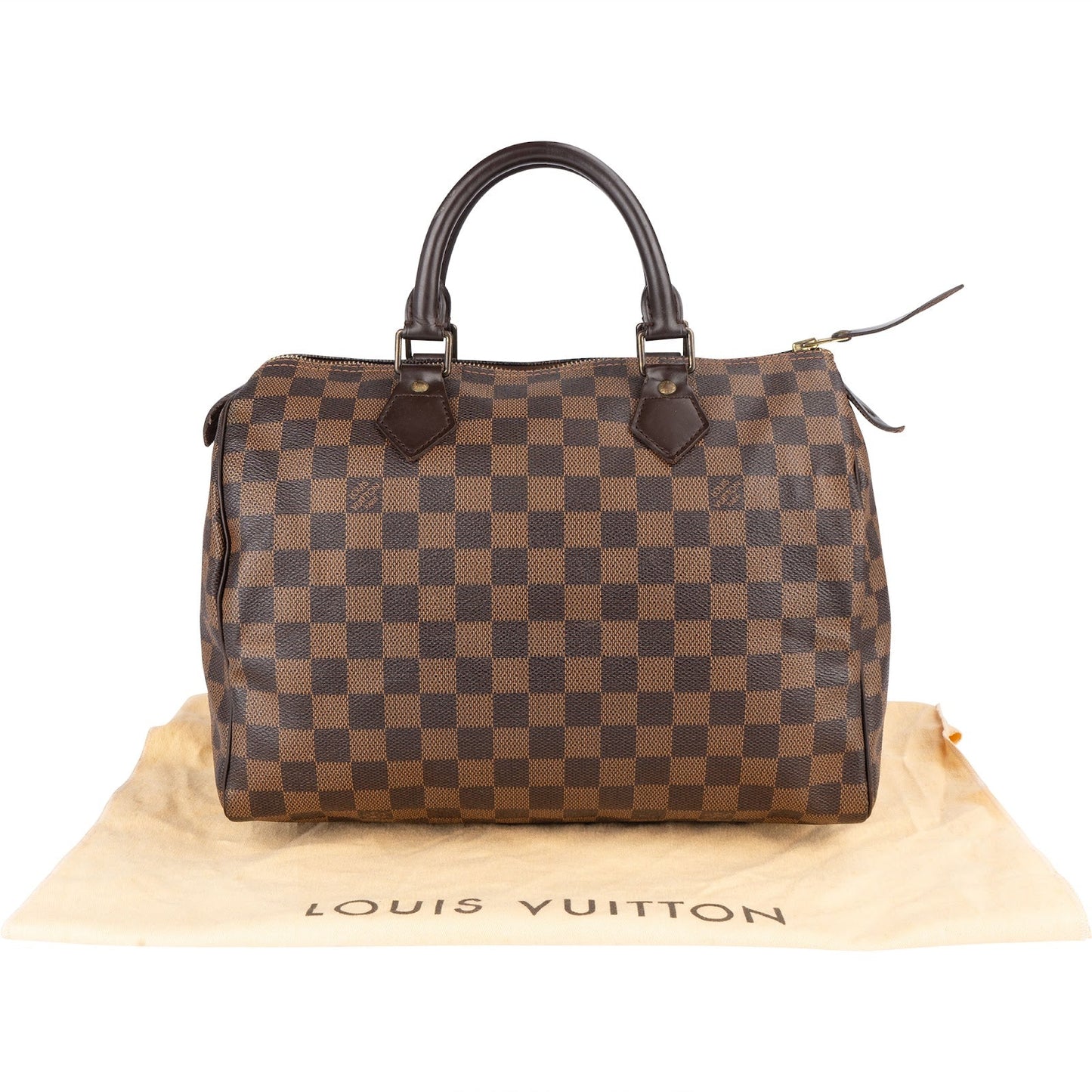 Louis Vuitton Monogram Damier Ebene Speedy 30 Handbag