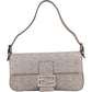 Fendi Limited FF Crystal Baguette Shoulder Bag
