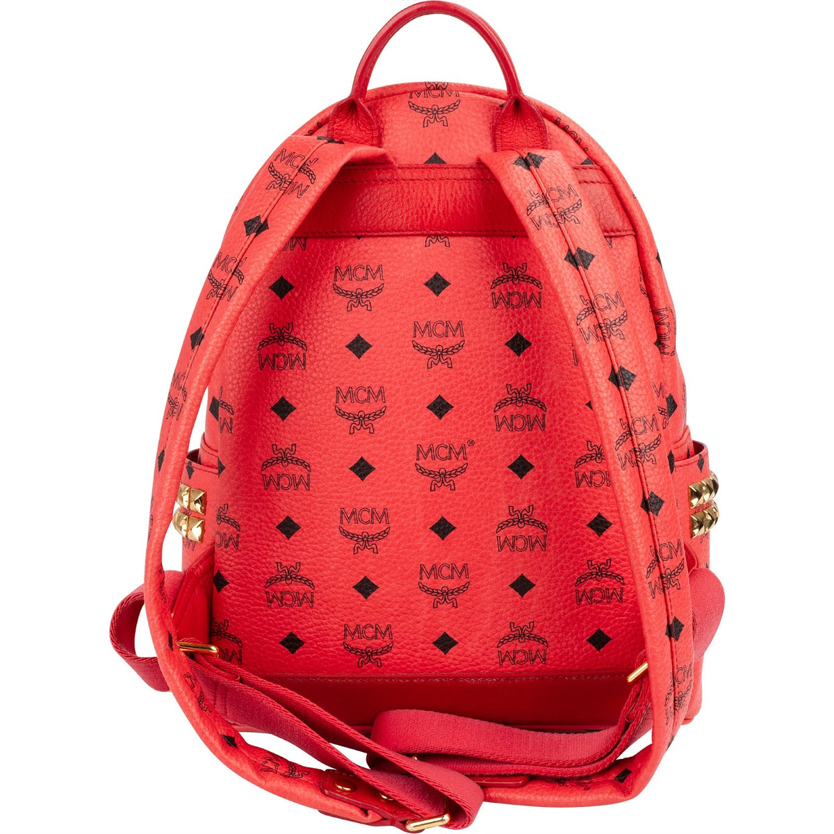 MCM Monogram Visetos Stark Side Studs Mini Backpack