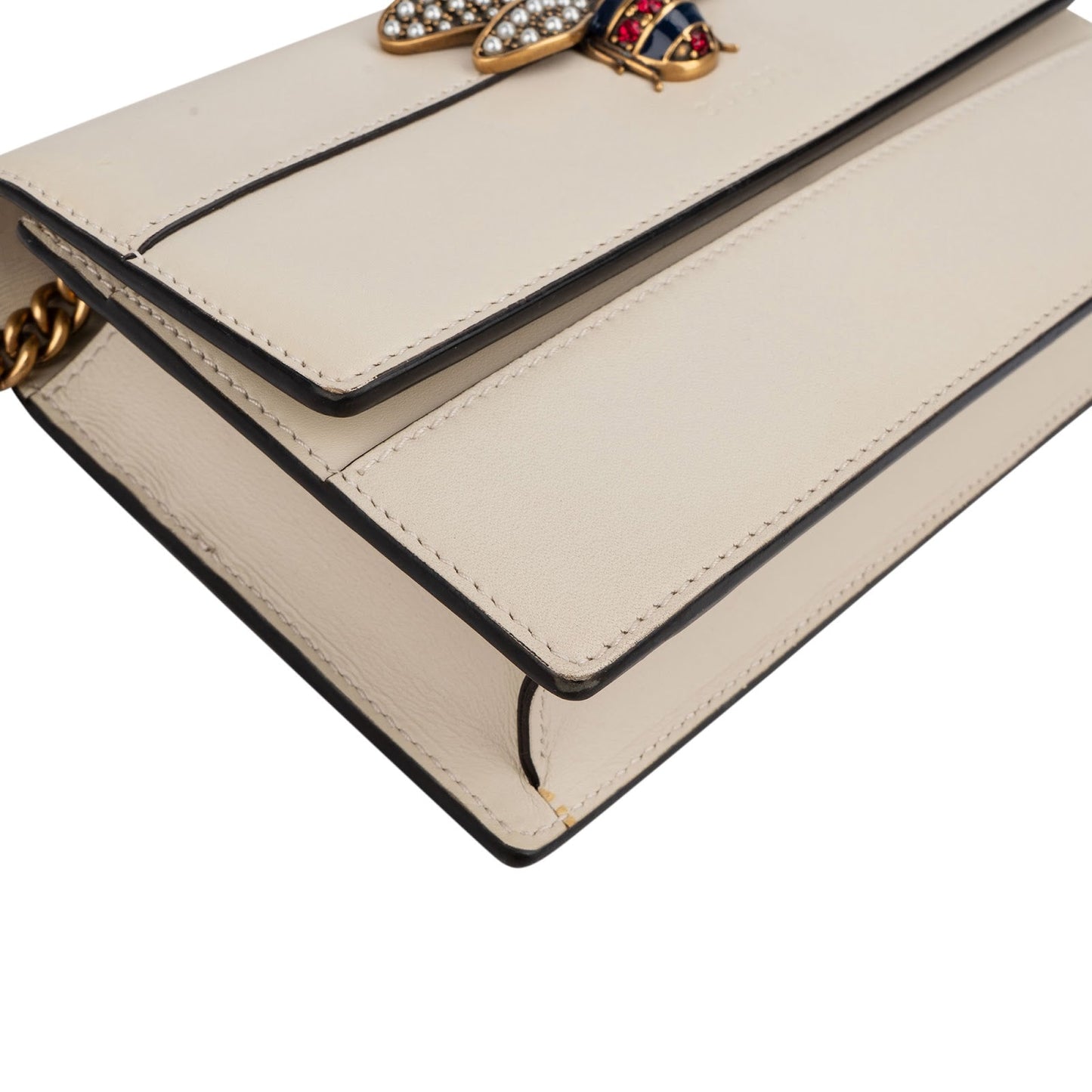 Gucci Leather Queen Margaret Wallet On Chain Crossbody Bag