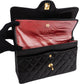 Chanel Quilted Lambskin 24K Gold Jumbo Double Flap Shoulder Bag