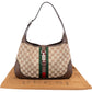 Gucci Monogram GG Canvas Jackie O Web Shoulder Bag New Model