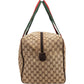 Gucci Monogram GG Canvas Web Boston Handbag