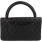 Chanel Quilted Lambskin Top Handle 24K Gold Single Flap Handbag