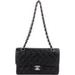Chanel Quilted Caviar Leather Small Double Flap Shoulder Bag