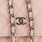 Chanel Quilted Caviar Leather Palladium Wallet On Chain Crossbody Bag