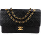 Chanel Quilted Lambskin 24K Gold Medium Double Flap Shoulder Bag