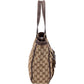 Gucci Monogram GG Abbey D-Ring Double Pocket Tote Shoulder Bag