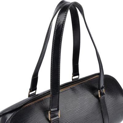Louis Vuitton Noir Epi Leather Soufflot Handbag