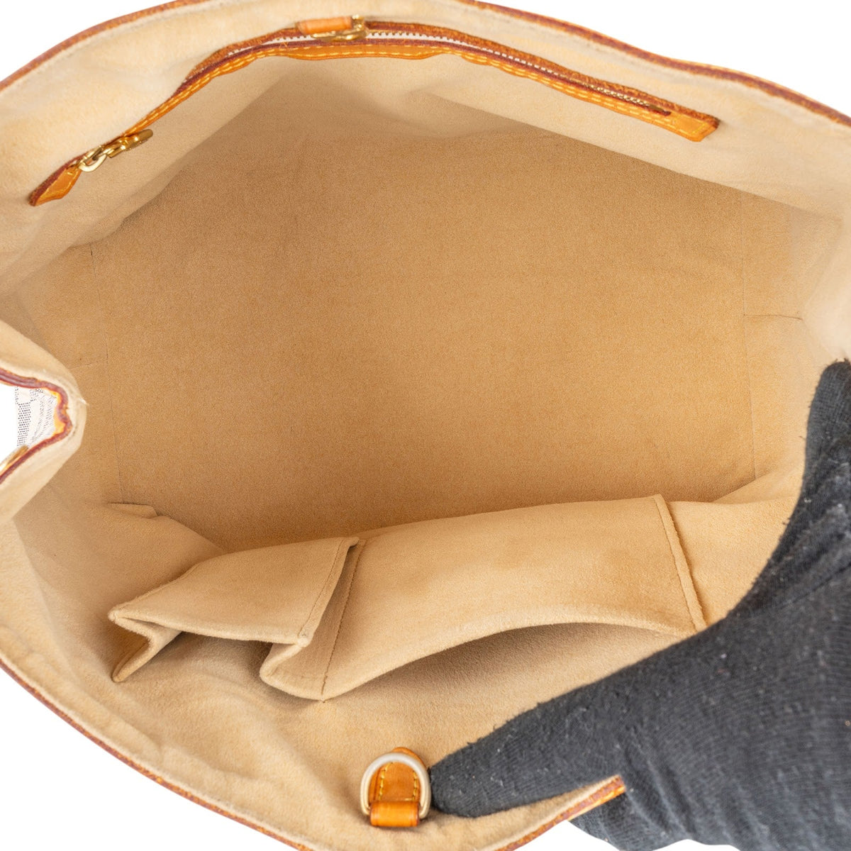 Louis Vuitton Hampstead PM aus Damier Azur Canvas – Ansicht 8