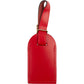 Louis Vuitton Red Leather Luggage Tag