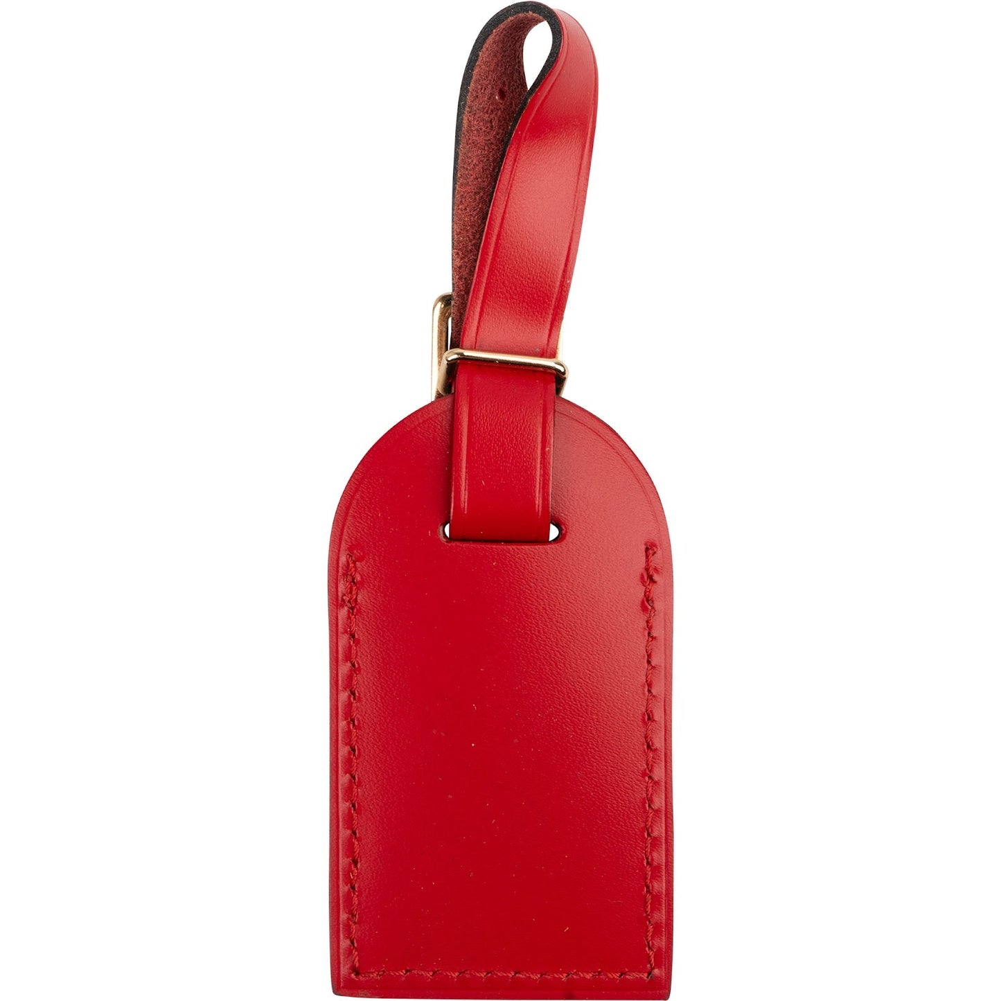 Louis Vuitton Red Leather Luggage Tag