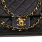 Chanel Quilted Lambskin 24K Gold Single Flap Shoulder Bag