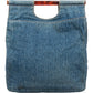 Chanel CC Tortoise Handle Tote aus Denim – Ansicht 5