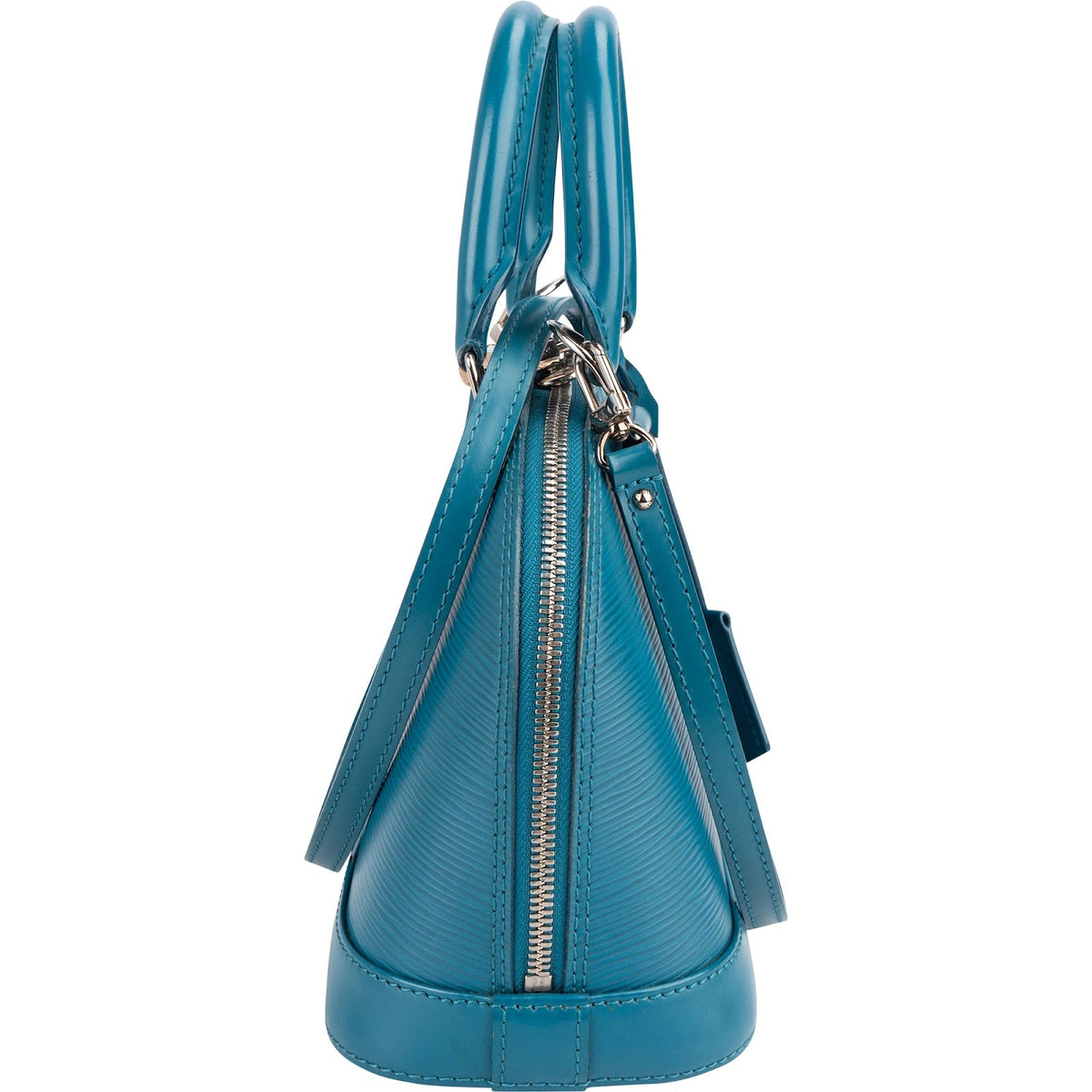 Louis Vuitton Alma BB aus blauem Epi-Leder – Ansicht 4