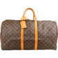 Louis Vuitton Keepall 55 aus Monogram Canvas – Vorderansicht