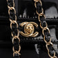 Chanel Patent Leather Chocolate Bar 24K Gold Single Flap Crossbody Bag